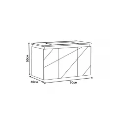 ДОЛЕН ШКАФ ЗА БАНЯ С ОСВЕТЛЕНИЕ ICP 9046 LED_2