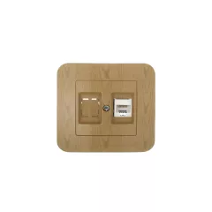 РОЗЕТКА CAT5 ДЪБ MAKEL LILLIUM NATURAL 56235_0