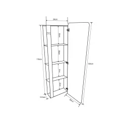 ОГЛЕДАЛНА PVC КОЛОНА АМЕЛИЯ INTER CERAMIC ICP 3017_2