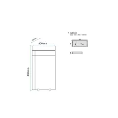PVC ШКАФ ЗА БАНЯ МИНИ С УМИВАЛНИК 40 СМ FORMA VITA_2