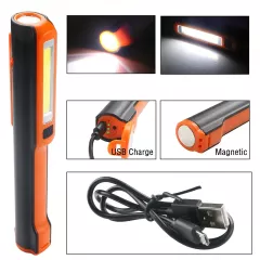ФЕНЕР RECHARGEABLE COB WORK LIGHT ABS 185*35*20MM 86.6G 1W_0