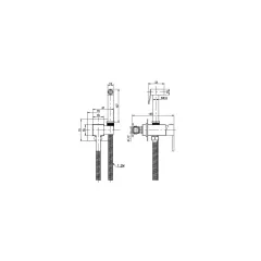 СМЕСИТЕЛ БИАНКА ЗА ВГРАЖДАНЕ /БИДЕ/ КОМПЛЕКТ 3313W_1