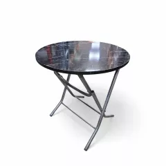 МАСА СГЪВАЕМА ПДЧ - WHITE MARBLE Ф70 27425_0