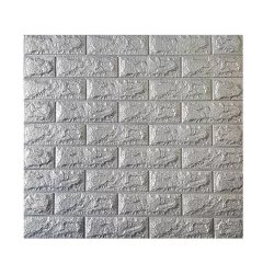 САМОЗАЛЕПВАЩ 3D ТАПЕТ 70х77х6 ММ ТУХЛИ СИВ_0