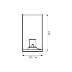 СТЕНЕН ФЕНЕР ZURICH ЧЕРЕН 4259 230V E27_1