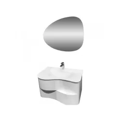 КОМПЛЕКТ ДОЛЕН ШКАФ С УМИВАЛНИК И LED ОГЛЕДАЛО MAKENA САРАГОСА_0