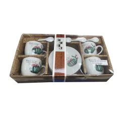 СЕРВИЗ ЗА КАФЕ 8 ЧАСТИ 100МЛ КАКТУС АВ4041 И02-12420_0