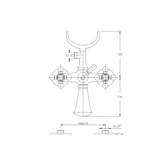 СМЕСИТЕЛ ЗА ВАНА И ДУШ АЛГАРА ICF 6006851BR_2