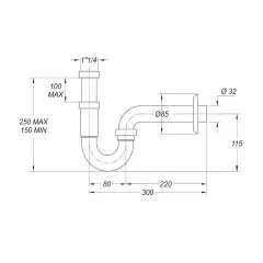 СИФОН - TUBULAR BONOMINI, 0220ZX22K7_2