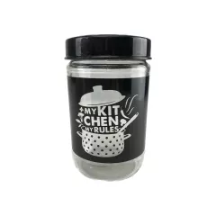 СТЪКЛЕН БУРКАН С ДЕКОР - КУХНЯ, 0.660МЛ./  И102942/3_0