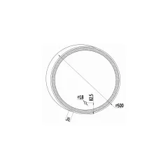 КРЪГЛО ЛЕД ОГЛЕДАЛО  0154 Ф50 ROUND ANATOLI_1