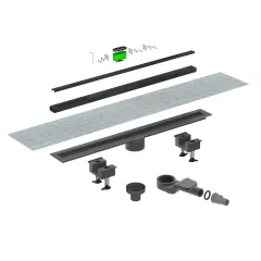 СИФОН - CANALISSIMA SS WHIT, 6825WH60S, 600 ММ_0