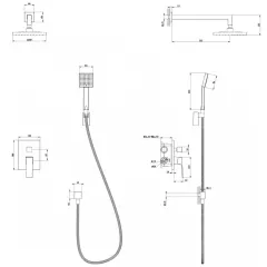 ЕЛИНОР СМЕСИТЕЛ ЗА ВГРАЖДАНЕ ЗА ДУШ 8123191C_2