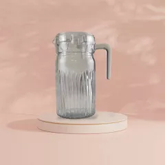 КАНА СТЪКЛЕНА С КАПАК BEAUTY 1000CC PR0898BLC 31783_0