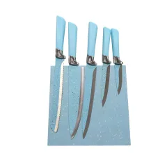 НОЖОВЕ+МАГНИТНА ПОСТАВКА  КОМПЛЕКТ -6 ЧАСТИ ALM-1002/  И02/14078/1_1