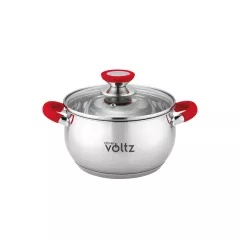 ТЕНДЖЕРА VOLTZ OV51210N22 22СМ/4,6Л ЧЕРВЕНИ ДР. НЕРЖ.СТОМАНА_0