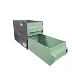 КУТИЯ ЗА СЪХРАНЕНИЕ 2 ШКАФЧЕТА COMPOS.MOBIL 102-2 CASS.ЗЕЛЕНО 050301070_1