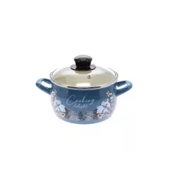 ТЕНДЖЕРА ДЪЛБОКА 16СМ 2,5 СТЪКЛЕН КАПАК COOKING DELIGHT_0
