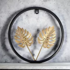 ДЕКОРАТИВНО ПАНО Ф30СМ ЧЕРНО/ЗЛАТНО И02-18840/2_0