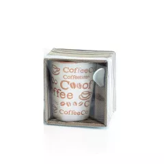 ЧАША ПОРЦЕЛАН С ЛЪЖИЧКА В КУТИЯ 5083_0