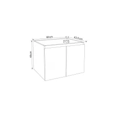 ДОЛЕН ШКАФ ЗА БАНЯ КОМПЛЕКТ С УМИВАЛНИК И ОГЛЕДАЛО_1