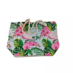 ПЛАЖНА ЧАНТА 50/34/18СМ. - РОЗОВО ФЛАМИНГО/ И02-20408-3_0