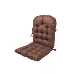 ДВОЙНА ГРАДИНСКА ВЪЗГЛАВНИЦА ЗА СТОЛ ТЪМНО КАФЯВА 40/88/8_0