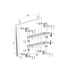 ЕТАЖЕРКА ЗА БАНЯ - БЯЛА/  003397_1