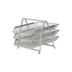 ПОСТАВКА ХОРИЗОНТАЛНА  МЕТАЛНА ТРОЙНА СИВ 1128_0