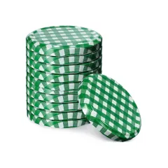 КАПАЧКИ ЗА БУРКАН Ф82 - 10БР. ЗЕЛЕНО КАРЕ ЗЕЛЕНЧУЦИ /  С82_0