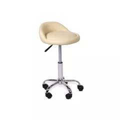 ТАБУРЕТКА С КОЛЕЛЦА CARMEN 3067 - КРЕМ_0