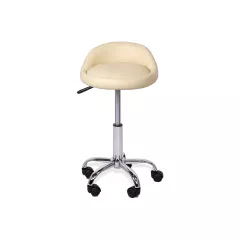 ТАБУРЕТКА С КОЛЕЛЦА CARMEN 3067 - КРЕМ_1