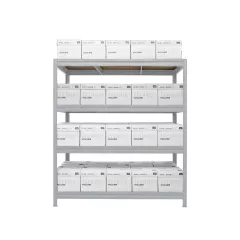 МЕТАЛЕН СТЕЛАЖ MEGA 177Х200Х60 СМ, ДО 500 КГ НА РАФТ - ЦИНК_2