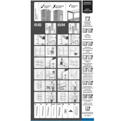 МЕТАЛЕН СТЕЛАЖ STAR 180X75X35 CM, ДО 275 КГ НА РАФТ - СИВ_3