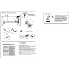 ЕРГОНОМИЧНО БЮРО С РЕГУЛИРАНЕ НА ВИСОЧИНАТА CARMEN CR-119 БЯЛ - ЧЕРЕН_6