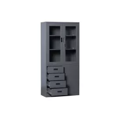 МЕТАЛЕН ШКАФ CARMEN CR-1278 E SAND - ГРАФИТ_1