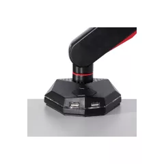 ГЕЙМЪРСКА СТОЙКА ЗА МОНИТОР С ГАЗОВ АМОРТИСЬОР CARMEN CR-530 - ЧЕРНО - ЧЕРВЕНА_4