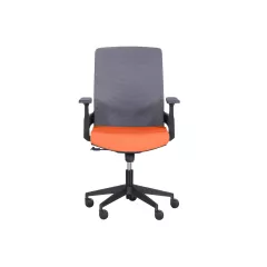 РАБОТЕН ОФИС СТОЛ CARMEN 7545 ОРАНЖЕВ - СИВ_1