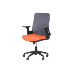 РАБОТЕН ОФИС СТОЛ CARMEN 7545 ОРАНЖЕВ - СИВ_2