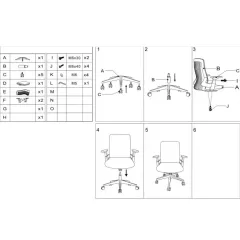 РАБОТЕН ОФИС СТОЛ CARMEN 7547 - СИН - СИВ_5