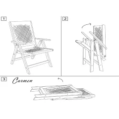 СГЪВАЕМ ДЪРВЕН ГРАДИНСКИ СТОЛ SVEN - БЯЛ_4