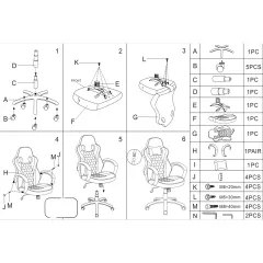 ГЕЙМЪРСКИ СТОЛ С ФУТБОЛНИ МОТИВИ CARMEN 6305 - ЧЕРВЕНО-ЖЪЛТ_5