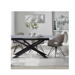 РАЗТЕГАТЕЛНА ТРАПЕЗНА МАСА BROK - СИВА_7