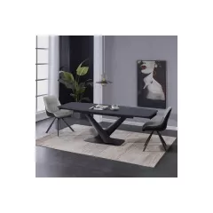 РАЗТЕГАТЕЛНА ТРАПЕЗНА МАСА PLOCK - ЧЕРНА_5