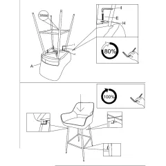 БАР СТОЛ TRING - СВЕТЛОСИВ BF 3_4