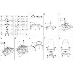 ЕРГОНОМИЧЕН СТОЛ CARMEN 7577 - СИВ_7 ЕРГОНОМИЧЕН СТОЛ CARMEN 7577 - СИВ_7