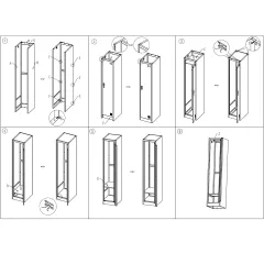 МЕТАЛЕН ШКАФ CARMEN CR-1242-1 L - СИВ_4