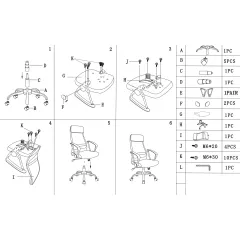 ПРЕЗИДЕНТСКИ ОФИС СТОЛ CARMEN 6183 - ОРАНЖЕВ_3