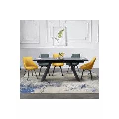 РАЗТЕГАТЕЛНА ТРАПЕЗНА МАСА GLOGOW - ЧЕРНА_5