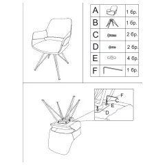 ТРАПЕЗЕН СТОЛ DEVON - ПЯСЪЧНО SF 1_5
